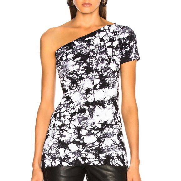 Helmut Lang tie dye asymmetrical one sleeve tube top - Picture 6 of 8